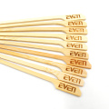 15cm Bamboo Flat Kebab Paddle Barbeque Grill Burger Skewer Pick with custom logo